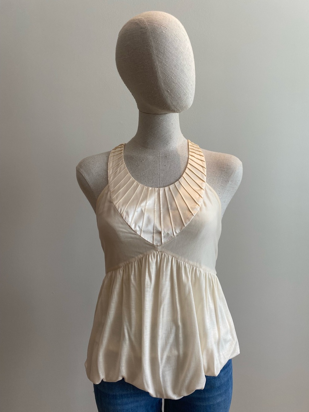 Marciano Off-White/ Cream Halter Tank Top. Size S
